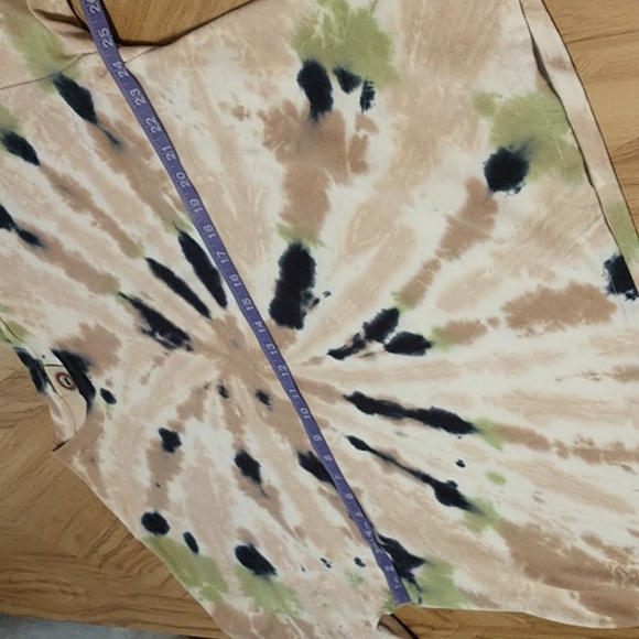 Unisex Basic Options XL Tie-dye Scoop Neck Tee Shirt - Picture 6 of 12